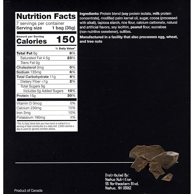 Proti-Thin Chocolate Coated Protein Puffs, 15g Protein Snack Packs, 160 Calories, Low Sugar (<1g), Low Carb, Keto Friendly, Gluten Free, 7 Count