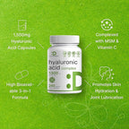 DEAL SUPPLEMENT Hyaluronic Acid Complex 1,500mg – 240 Capsules, with MSM & Vitamin C