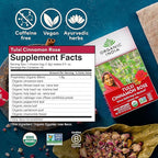 ORGANIC INDIA Tulsi Cinnamon Rose Tea Bags - Tulsi Rose, Cinnamon with Holy Basil, Chamomile, Stevia, USDA Certified Organic Caffeine Free Herbal Tea - 18 Infusion Bags, 2 Pack