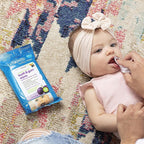 Dr. Brown's Tooth and Gum Healthy Wipes,Fluoride-Free Oral Care for Babies,Grape Flavor,(Packaging May Vary),30 Count (Pack of 6)
